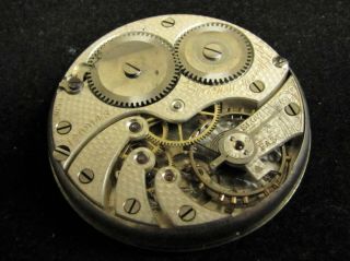 Antique J.  C.  Klaholt Pocket Swiss Watch Movement 12s Private Label Parts Repair