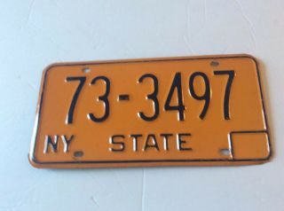 Vintage York State “ Official State “ Government License Plate 3