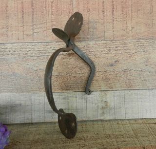 Ornate Antique Hand Forged Iron Door Handle Thumb Latch Pull Decorative
