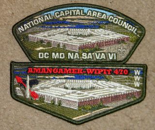National Capital Area Council/oa 470 Amangamek 2017 Pentagon Csp/flap Set