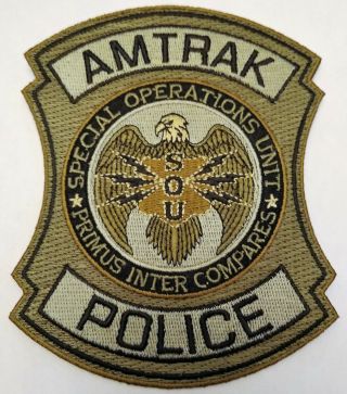 Amtrak Railroad Police Special Operations Unit Patch // Us