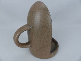 Antique Fulper Arts and Crafts Pottery Chamberstick Candle Holder Matte Glaze 6