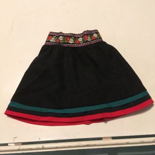 Vintage American Girl Kirsten Black Wool Skirt - Winter Story