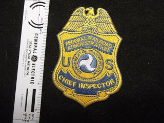 Federal Railroad Administration Chief Inspector Police Patch