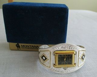 Vintage Montana Silversmiths Southwest Cuff Watch - Western Style