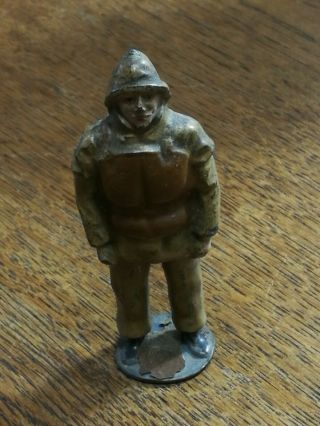 Antique Vintage Old Toy Lead? Soldier Painted In 3 " Tall