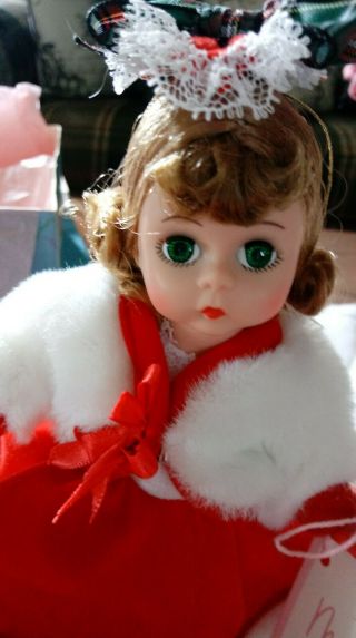 Vintage Madame Alexander Christmas Doll Winter Fun 10357 Ice Skater 8 "