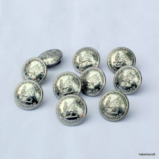 Haile Selassie Lion of Judah Military Uniform Buttons made by GAUNT OF LONDON 3