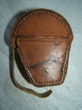 Ww1 Wwi Us U.  S.  Army Leather Marching Compass Carry Pouch Antique Vtg Old 2