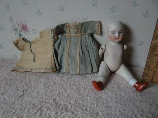 Antique All Bisque German Doll 5 3/8 " As Found 6240