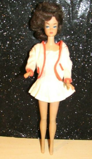 Barbie Vintage Fashion Queen Barbie Doll W/ 941 Tennis Anyone Outfit 1958 Body