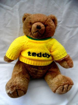 Vintage Presidents Choice Tj Teddy Bear By Robert Chenaux 1986 (18 X 11 Inches)