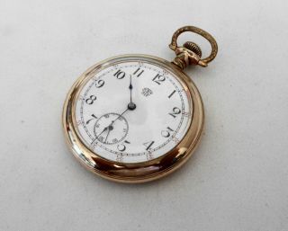 Antique Trenton Watch Co.  Open Face Pocket Watch 16s Needs Service