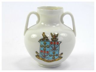 Antique Crested Miniature W H Goss Roman Vase Dorset Museum Fairford