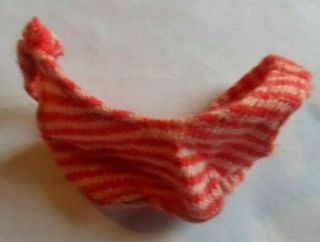 Vintage Skooter Dolls Red Striped Swimsuit Top Only 1040