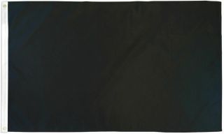 Solid Block Black Color Nylon 3x5 Foot Flag Outdoor Banner Pennant Decoration Ft