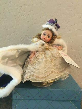 Madame Alexander Doll,  7 1/2 In.  " Queen Elizabeth Ii ",  Vintage.