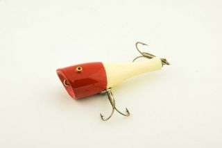 Vintage Isle Royale Antique Fishing Lure Red & White Et54