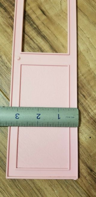 VINTAGE BARBIE DREAM HOUSE REPLACEMENT DOOR PINK A - FRAME 1970 ' S 3
