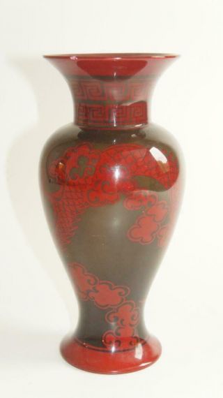 Fine Antique Art Nouveau Blauster Vase,  Bernard Moore,  Cicely Jackson Flambe 5