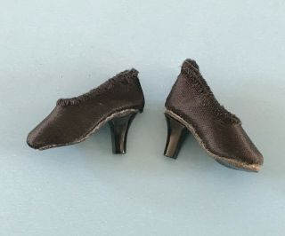 Vintage Madame Alexander Cissette Portrait Doll Shoes Black Pumps
