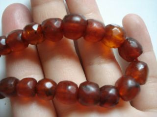 Real Old 1800 ' s Estate Antique Loose Honey Baltic Amber Beads 11 grams 2