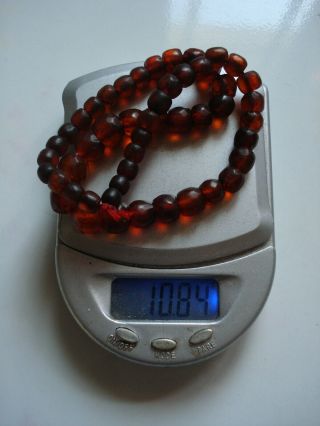 Real Old 1800 ' s Estate Antique Loose Honey Baltic Amber Beads 11 grams 6
