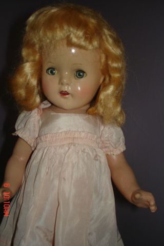 Alexander Composition Doll X In Circle Tagged Princess Eliz Dress Mohair Wig