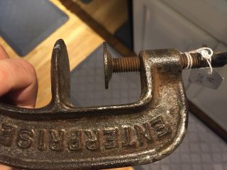 Antique 1883 Enterprise Cherry Stoner Pitter Cast Iron Primitive 6