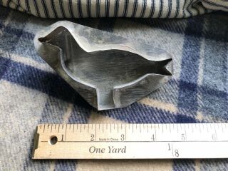 Antique Cookie Cutter Bird Tin With Flat Back Soldered Handmade Vintage