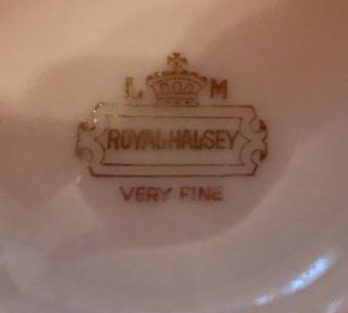 Pink And Gold Royal Halsey L&M Cup And Saucer 3