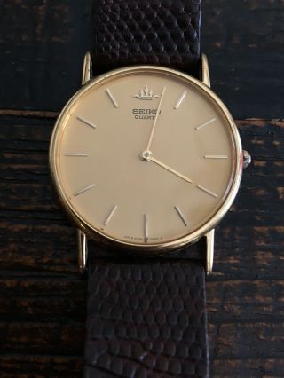 Vintage Seiko Quartz Watch Japan 5y30 7060 D Classic