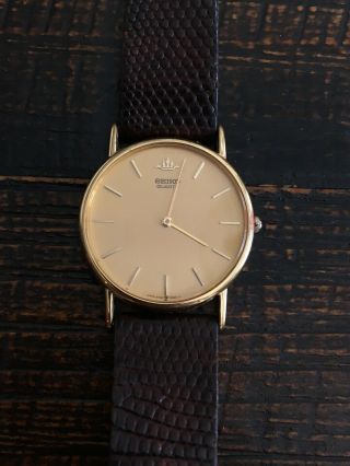 Vintage Seiko Quartz Watch Japan 5Y30 7060 D Classic 3