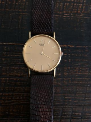 Vintage Seiko Quartz Watch Japan 5Y30 7060 D Classic 4