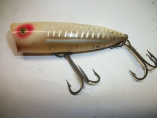 Vintage Heddon Chugger Spook Gold Eye Tackle Box Find Fishing Lure