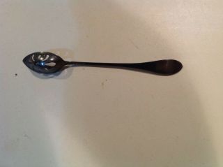 Vintage Shreve & Co Sterling Pierced Fruit Spoon 7.  25 