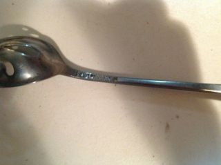 Vintage Shreve & Co Sterling Pierced Fruit Spoon 7.  25 