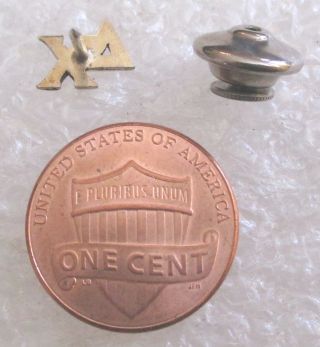 Vintage Delta Chi Fraternity ΔΧ Greek Letter Lapel Pin or Tie Tack 2