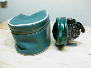 Vintage Johnson 110a Fishing Reel,  The Citation,  W/green Carrying Case