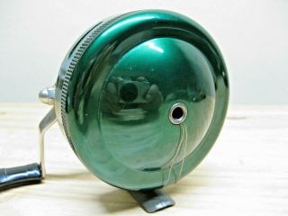 VINTAGE JOHNSON 110A FISHING REEL,  THE CITATION,  W/GREEN CARRYING CASE 4