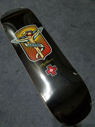 Nos 2002 Lucero Regular Black Label Red Cross Skateboard Deck Stix,  Powell,  Cruz