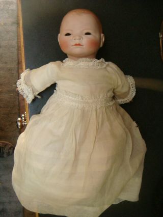 Antique Grace S.  Putnam 16 " German Bisque Head Bye - Lo Baby Doll