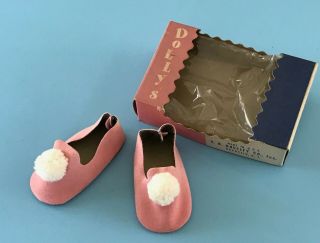 Vintage Mib Doll Shoes Slippers Ideal Toni Madame Alexander Effanbee Arranbee