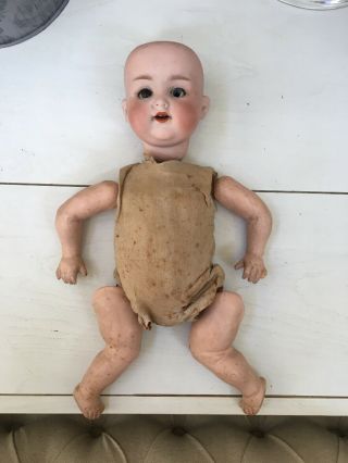 Antique German Armand Marseille Bisque Head Doll - As Found