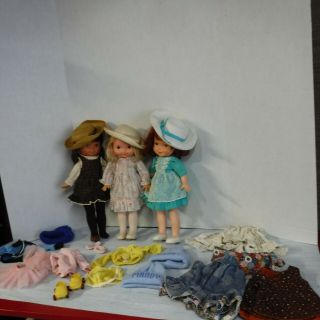 Fisher Price My Friend Becky Jenny Mandy 3 Dolls Clothes Hats Shoes