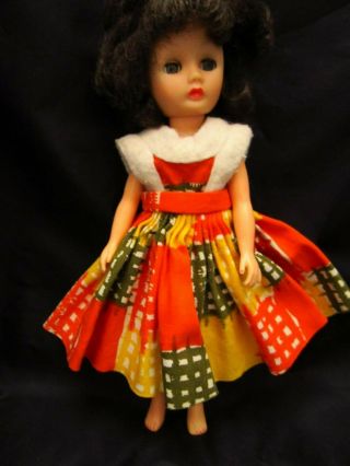 Vintage Dress For 8 " High Heel Fashion Doll Little Miss Ginger Nancy Ann No Doll