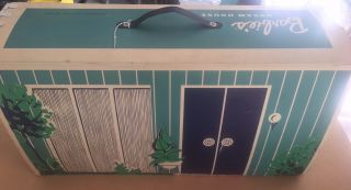 VINTAGE BARBIE DREAM HOUSE 1964 With Furniture Folds Up Into Carrying Case 6