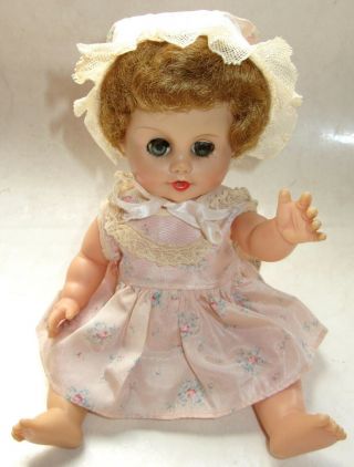 Vintage Eegee 12 " Baby Doll W/sleep & Cry Eyes - Also Drinks/wets (or To)