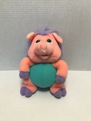 1986 Hasbro Softies Wuzzles Piggypine Pig Porcupine Plush Stuffed Animal