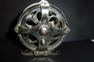 VINTAGE FLY FISHING REEL MARKED FEATHERLITE AND PATENTED JAN 14,  1896 4